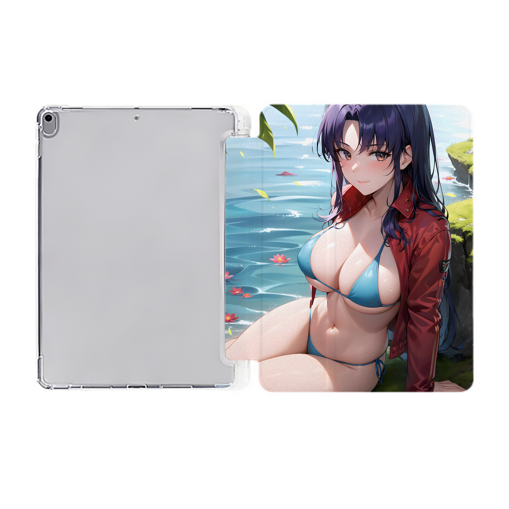 （画像用） EVA 新世紀エヴァンゲリオン IPad ケース ペン収納付き 三つ折りスタンド PUレザー×シリコン 対応機種9.5/10.5/10.9インチ